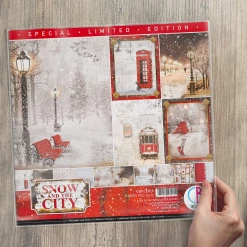 Winter / Christmas Snow And The City Limited Edition Paper Pad 12x12 12/Pkg By Ciao Bella