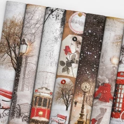 Winter / Christmas Snow And The City Limited Edition Paper Pad 12x12 12/Pkg By Ciao Bella