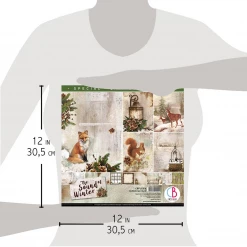 The Sound Of Winter Limited Edition Paper Pad 12x12 12/Pkg By Ciao Bella