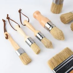 All Paint Products Brushes & Applicators Natural Bristle Wax Brush Set - 10 Pieces