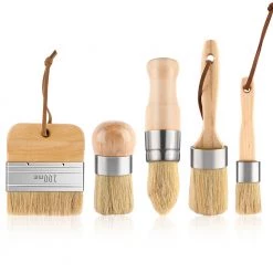 All Paint Products Brushes & Applicators Natural Bristle Wax Brush Set - 10 Pieces