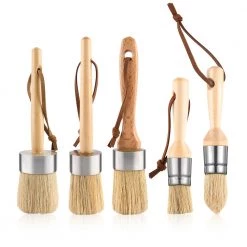 All Paint Products Brushes & Applicators Natural Bristle Wax Brush Set - 10 Pieces