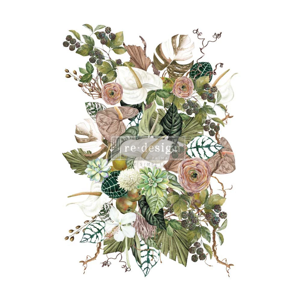 Prima Re-Design Anthurium Transfer Redesign With Prima Size 24″ X 35″ Decor Transfers 3 Prima Re-Design Anthurium Transfer Redesign With Prima Size 24″ X 35″ Decor Transfers
