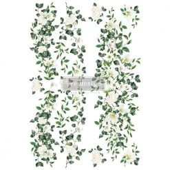 Trellis Flowers Transfer Redesign With Prima Size 24″ X 35″ Decor Transfers