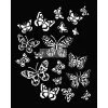 Prima Re-Design Butterfly Love Stencil Redesign With Prima Size 20" × 16"
