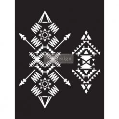 Prima Re-Design Tribal Imprint Stencil Redesign With Prima Stencil Size 9" × 12"