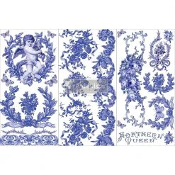 Prima Re-Design French Blue Mini Transfer Redesign With Prima Size 6″ X 12″