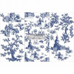 Decor Transfers Toile Mini Transfer Redesign With Prima Size 6″ X 12″