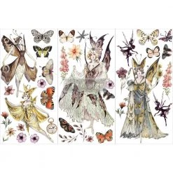Decor Transfers Forest Fairies Redesign With Prima Mini Transfer Size 6″ X 12″