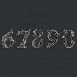 All Paint Products 67890 Monograms Silicone Mold By Zuri