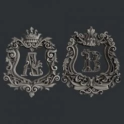 All Paint Products Wholesale A&B Monograms Silicone Mold By Zuri