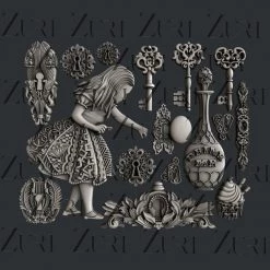 All Paint Products Pre-Order Alice's Keys Silicone Mold By Zuri