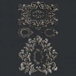 All Paint Products Baroque Frames Silicone Mold By Zuri
