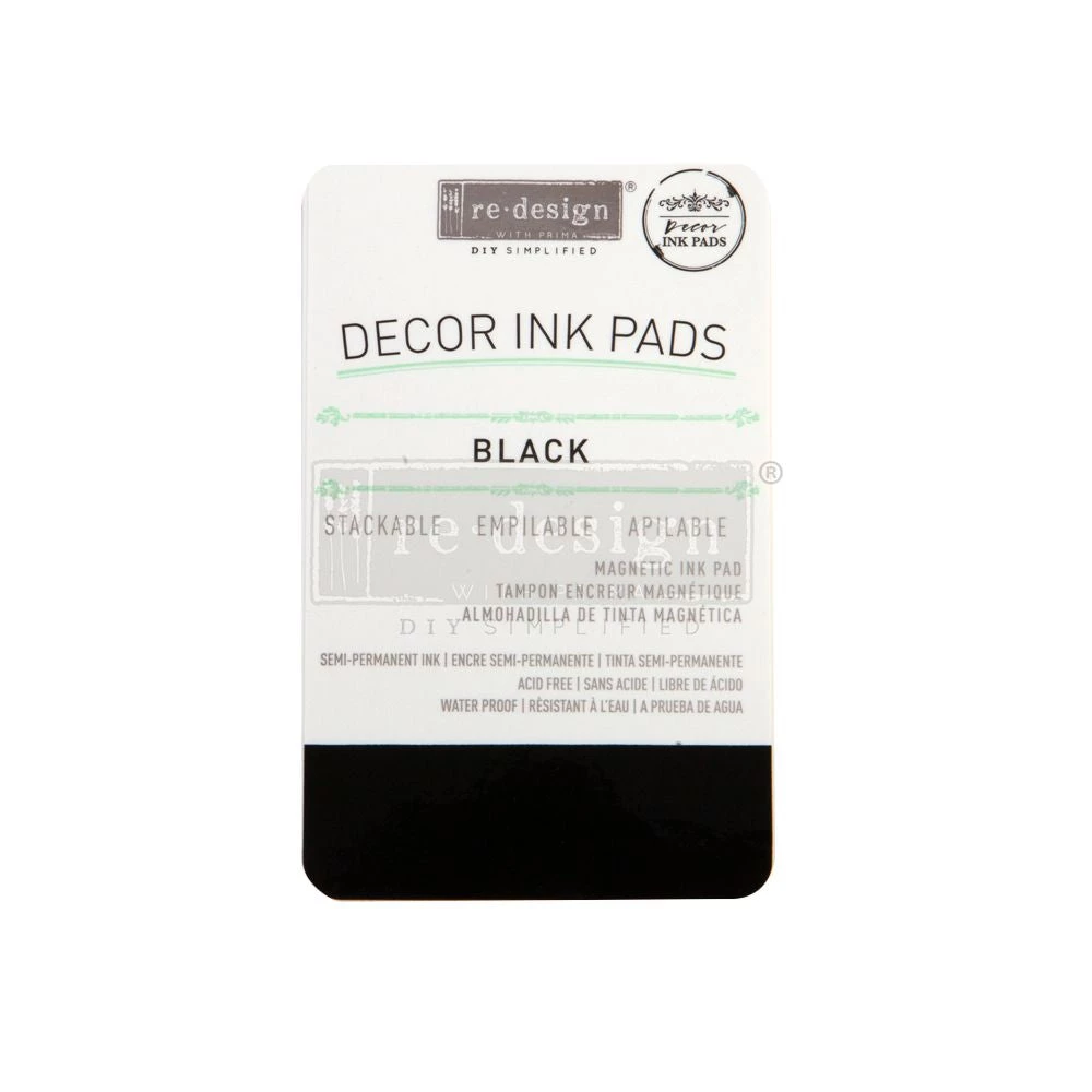 Prima Re-Design Black Decor Ink Pad Redesign With Prima Decor Clear-Cling Stamps 3 Prima Re-Design Black Decor Ink Pad Redesign With Prima Decor Clear-Cling Stamps