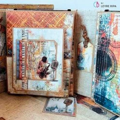 Papercraft & Scrapbooking Blue Note Fussy Cut Pad 6x6 24/Pkg By Ciao Bella