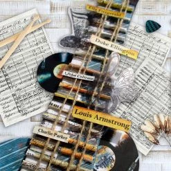 Papercraft & Scrapbooking Blue Note Fussy Cut Pad 6x6 24/Pkg By Ciao Bella