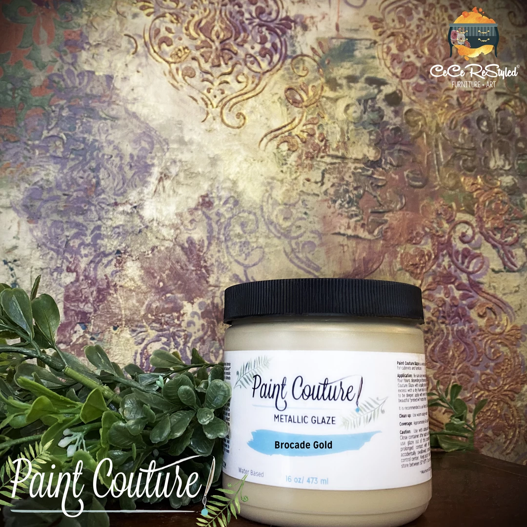 Brocade Gold Paint Couture Metallic Glaze 4 Brocade Gold Paint Couture Metallic Glaze