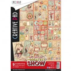 Papercraft & Scrapbooking The Greatest Show Creative Pad A4 9/Pkg By Ciao Bella