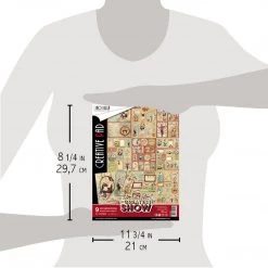 Papercraft & Scrapbooking The Greatest Show Creative Pad A4 9/Pkg By Ciao Bella