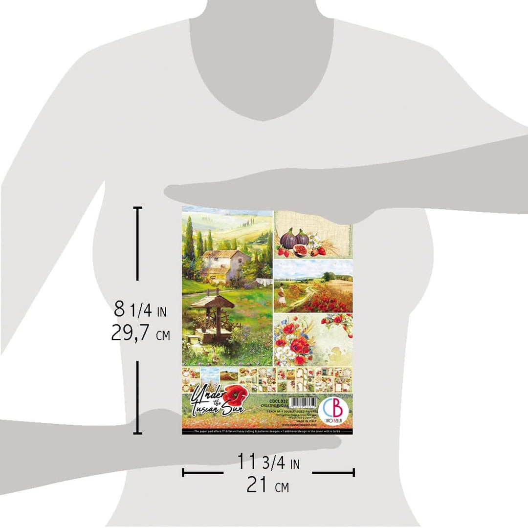 Under The Tuscan Sun Creative Pad A4 9/Pkg By Ciao Bella Papercraft & Scrapbooking 8 Under The Tuscan Sun Creative Pad A4 9/Pkg By Ciao Bella Papercraft & Scrapbooking