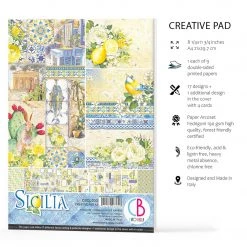 Papercraft & Scrapbooking Sicilia Creative Pad A4 9/Pkg By Ciao Bella