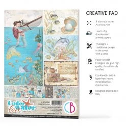 Papercraft & Scrapbooking Underwater Love Creative Pad A4 9/Pkg By Ciao Bella