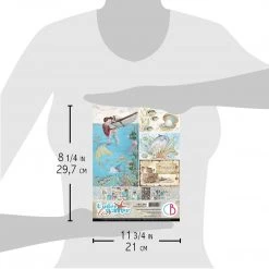 Papercraft & Scrapbooking Underwater Love Creative Pad A4 9/Pkg By Ciao Bella