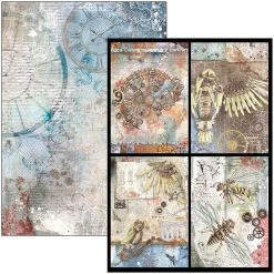 Engine Of The Future Creative Pad A4 9/Pkg By Ciao Bella Papercraft & Scrapbooking