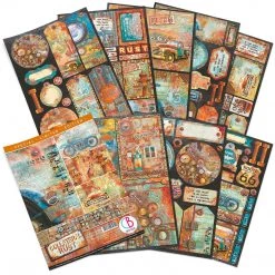 Collateral Rust Creative Pad A4 9/Pkg By Ciao Bella