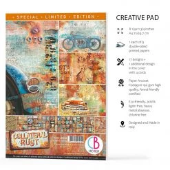 Collateral Rust Creative Pad A4 9/Pkg By Ciao Bella 13 Collateral Rust Creative Pad A4 9/Pkg By Ciao Bella