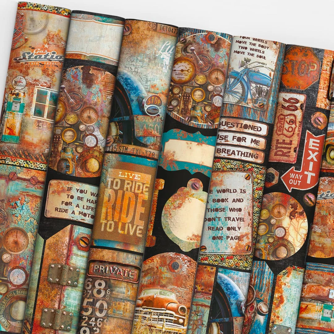 Collateral Rust Creative Pad A4 9/Pkg By Ciao Bella 9 Collateral Rust Creative Pad A4 9/Pkg By Ciao Bella