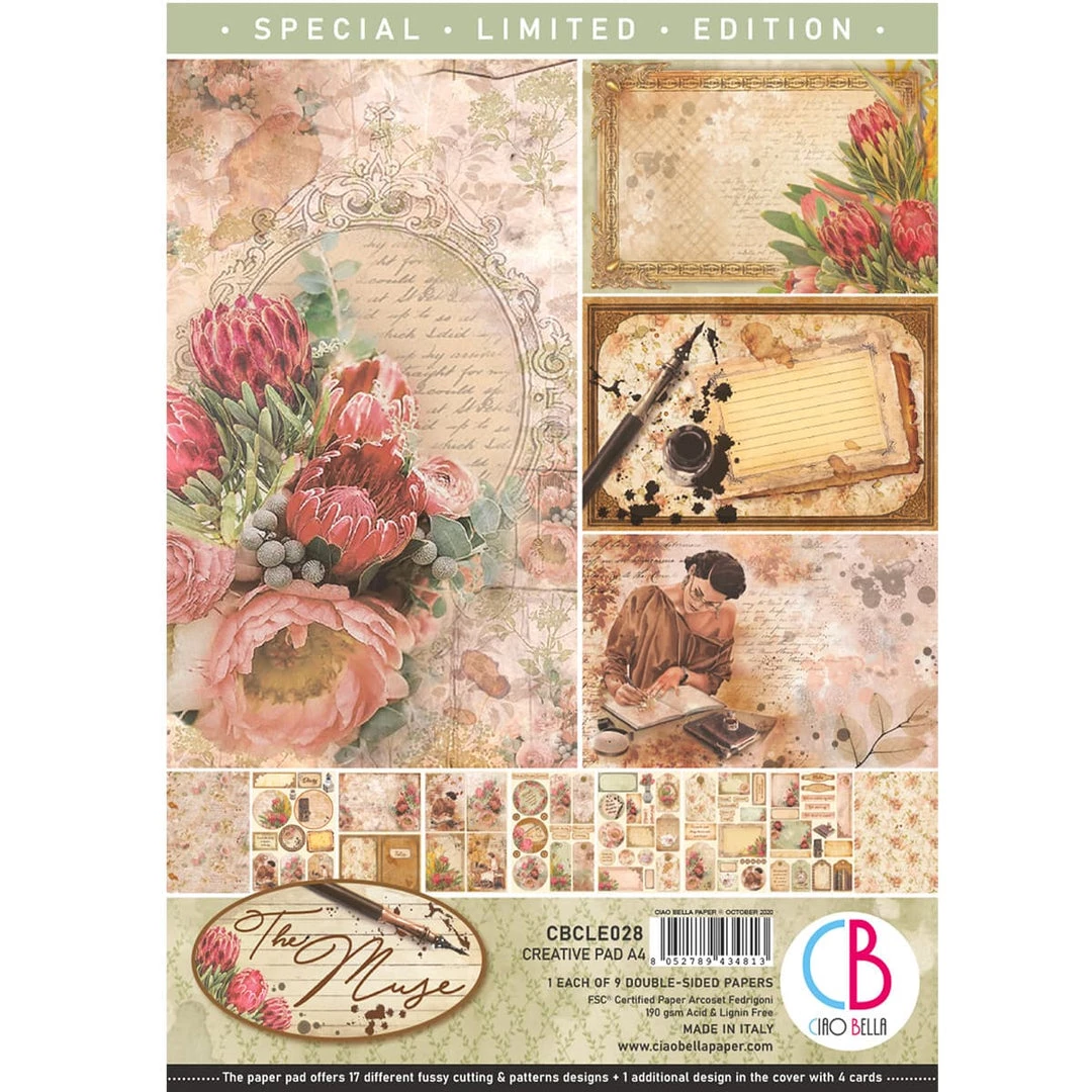 Papercraft & Scrapbooking The Muse Creative Pad A4 9/Pkg By Ciao Bella 3 Papercraft & Scrapbooking The Muse Creative Pad A4 9/Pkg By Ciao Bella