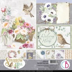 Papercraft & Scrapbooking Sparrow Hill Paper Pad 8x8 12/Pkg By Ciao Bella