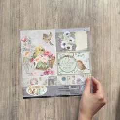 Papercraft & Scrapbooking Sparrow Hill Paper Pad 8x8 12/Pkg By Ciao Bella