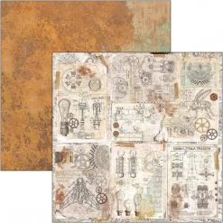 Papercraft & Scrapbooking Engine Of The Future Paper Pad 8x8 12/Pkg By Ciao Bella