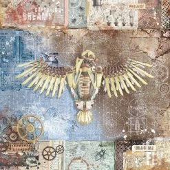 Papercraft & Scrapbooking Engine Of The Future Paper Pad 8x8 12/Pkg By Ciao Bella