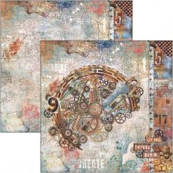 Papercraft & Scrapbooking Engine Of The Future Paper Pad 8x8 12/Pkg By Ciao Bella