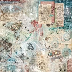 Papercraft & Scrapbooking Engine Of The Future Paper Pad 8x8 12/Pkg By Ciao Bella