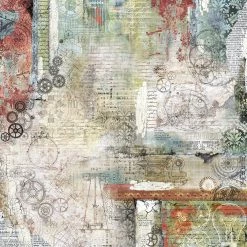 Papercraft & Scrapbooking Engine Of The Future Paper Pad 8x8 12/Pkg By Ciao Bella