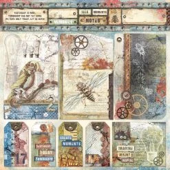 Papercraft & Scrapbooking Engine Of The Future Paper Pad 8x8 12/Pkg By Ciao Bella