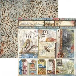 Papercraft & Scrapbooking Engine Of The Future Paper Pad 8x8 12/Pkg By Ciao Bella