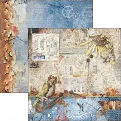Papercraft & Scrapbooking Engine Of The Future Paper Pad 8x8 12/Pkg By Ciao Bella