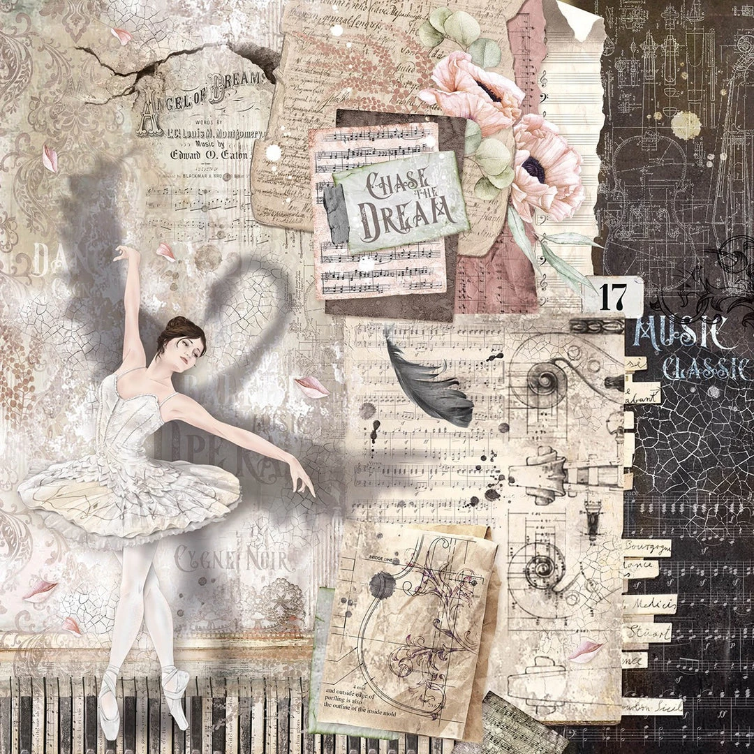 Papercraft & Scrapbooking Le Cygne Noir Paper Pad 8x8 12/Pkg By Ciao Bella 34 Papercraft & Scrapbooking Le Cygne Noir Paper Pad 8x8 12/Pkg By Ciao Bella