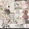 Papercraft & Scrapbooking Le Cygne Noir Paper Pad 8x8 12/Pkg By Ciao Bella