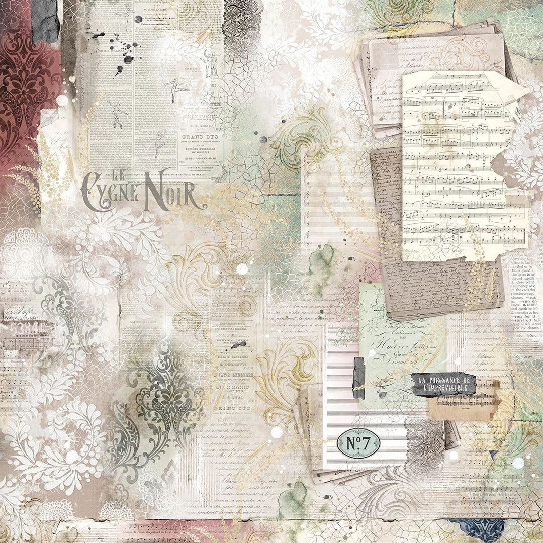 Papercraft & Scrapbooking Le Cygne Noir Paper Pad 8x8 12/Pkg By Ciao Bella 11 Papercraft & Scrapbooking Le Cygne Noir Paper Pad 8x8 12/Pkg By Ciao Bella