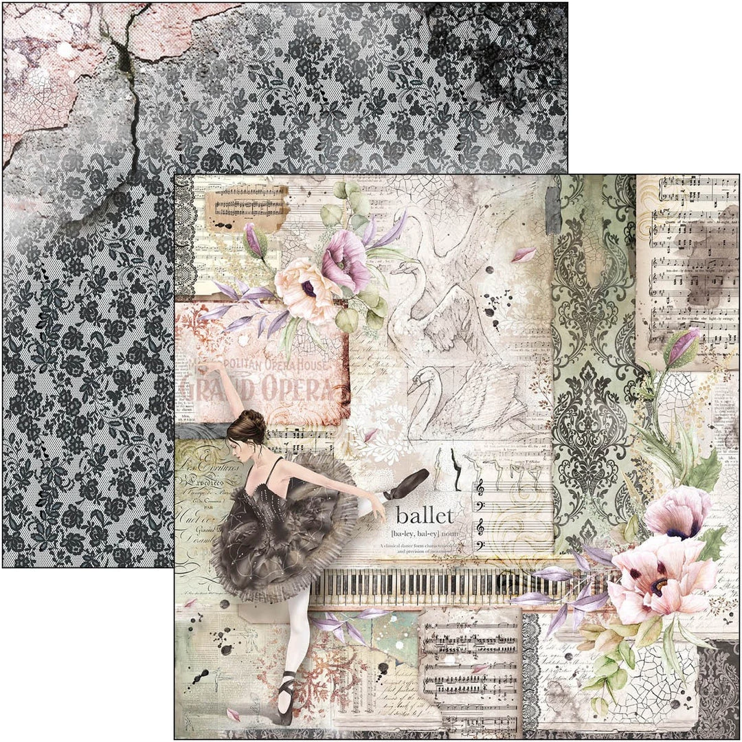 Papercraft & Scrapbooking Le Cygne Noir Paper Pad 8x8 12/Pkg By Ciao Bella 12 Papercraft & Scrapbooking Le Cygne Noir Paper Pad 8x8 12/Pkg By Ciao Bella