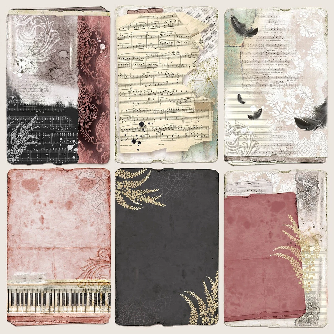 Papercraft & Scrapbooking Le Cygne Noir Paper Pad 8x8 12/Pkg By Ciao Bella 29 Papercraft & Scrapbooking Le Cygne Noir Paper Pad 8x8 12/Pkg By Ciao Bella