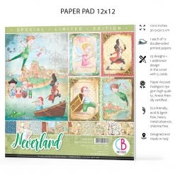 Papercraft & Scrapbooking Neverland Limited Edition Paper Pad 12x12 12/Pkg By Ciao Bella