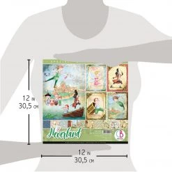 Papercraft & Scrapbooking Neverland Limited Edition Paper Pad 12x12 12/Pkg By Ciao Bella