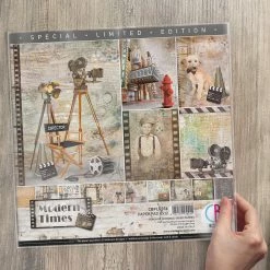 Modern Times Limited Edition Paper Pad 12x12 12/Pkg By Ciao Bella